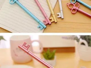 Vintage nøgle gel pen