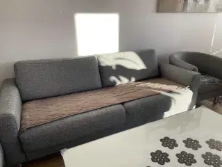2 og 3 personers sofa + lænestol