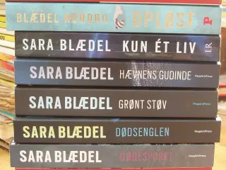 Sara Blædel paperback bøger i flot stand
