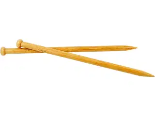 Bambus Strikkepinde 35 cm, 15 mm - 1 Par