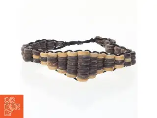 Armbånd af trærondeller (str. 9 cm)