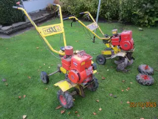 2 stkTexas 5 Hk Havefræsere Model De Luxe