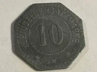 Kleingeldersatzmarke 10 Pfennig 1917