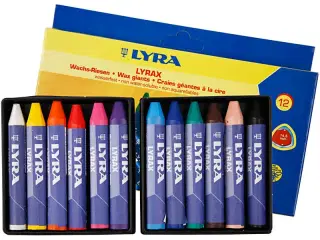 Trekantede vokskridt til børn - 12 stk. pakke