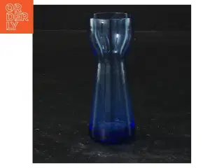 Blå vase / løgglas (str. 10 cm)