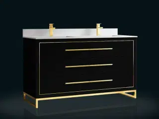 Baderumsmøbel, Colombia, Black, 150