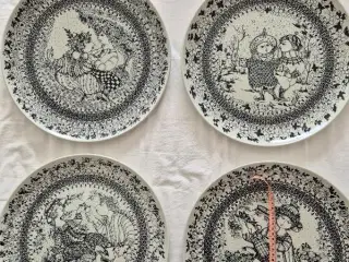 Bjørn Wiinblad de 4 årstider platter