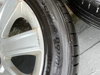 Alufælge med gode dæk 