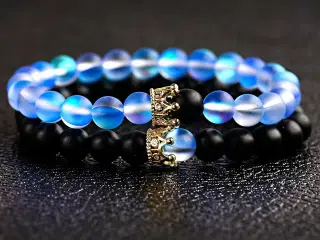 Armbånd,smykke sæt.udført i Acua Quarts.onyx