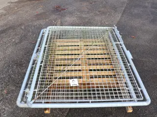 Todelt gitterport/låge