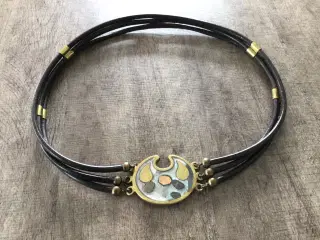 Bæltespænde med læderremme