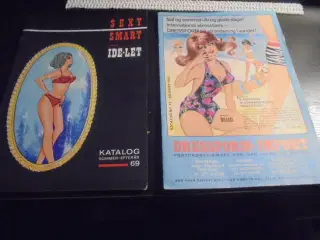 2 frække undertøjskataloger fra omkring 1970