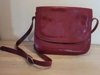 Læder skulder taske fra Italien