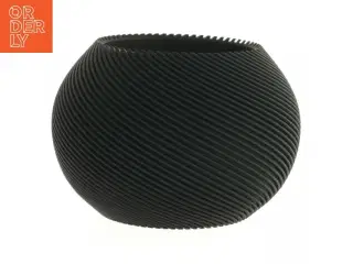 Sort dekorativ vase (str. Ø. 13 cm)