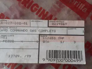 Aprilia spedometerkabel 