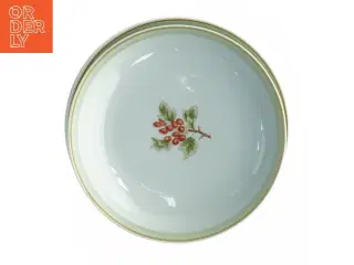 Porcelænsskåle med bærdekoration fra Lyngby (str. Diameter 20 cm)