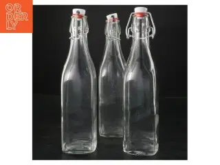 Glasflasker med patentlåg (str. 26 cm)