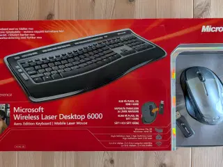 Microsoft Wireless Laser Desktop 6000 v3.0 Ubrugt.