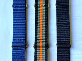 Nato, Zulu nylon, urremme- 24mm brede.