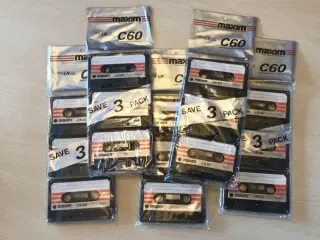 Kassettebånd - 3 pk i org. emballage
