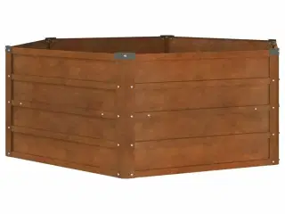 Højbed 129x129x45 cm cortenstål rustfarvet
