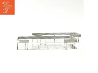 Rustfrit stål hylde (str. 5x13x30 cm)