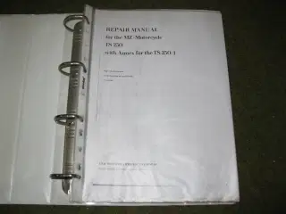 MZ TS250 værkstedsbog