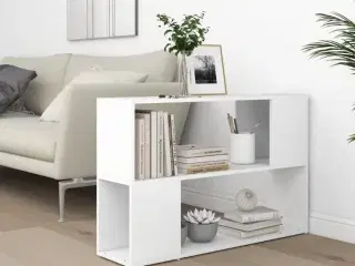 Bogreol 100x24x63 cm spånplade hvid