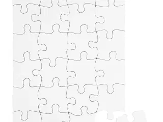 Kvalitets puslespil 15x21 cm med 24 brikker