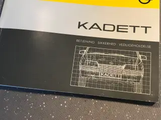 Opel - Kadett - vejledning-/instruktionsbog 1986
