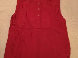 Rød bluse i viscose