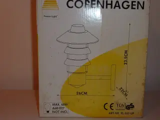 Copenhagen udendørs væglampe