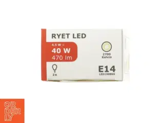 LED-pærer E14 4.5W fra IKEA (str. 40 watt)