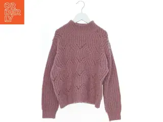 Strikket sweater i rosa farve fra Blue Seven (str. 140)