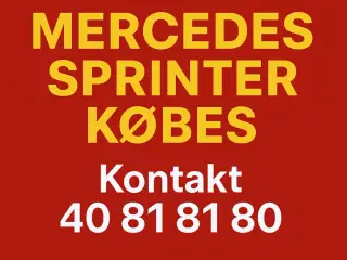 Sprinter OPKØBES!