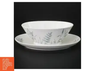 Serveringsfad med bladmønster fra Seltmann Weiden (str. 21 cm)
