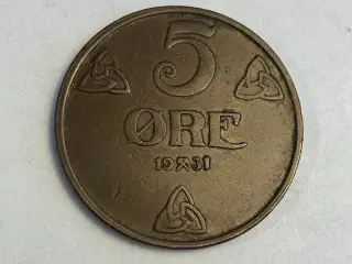 5 Øre 1931 Norge