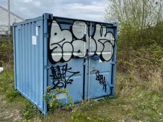 10 fods container med el, i god stand 