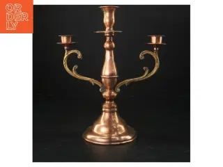 Klassisk kobber lysestage (str. 27x24 cm)