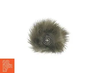 Broche med ægte pels (str. 4 cm)