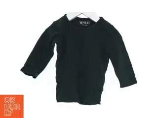 Sort langærmet stribet bluse fra Wheat (str. 74)