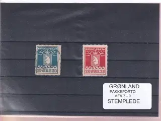 Grønland - Pakkeporto AFA - 7 - 9 - Stemplede