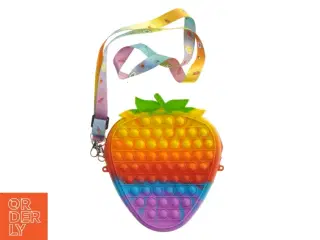 Regnbue taske med pop-it design (str. 20x18 cm)