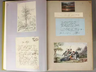 H.C. Andersen Album I-V samt 2 tekstbind