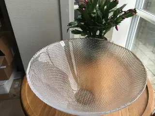 Trigona glasskål, stor, Holmegaard Glasværk