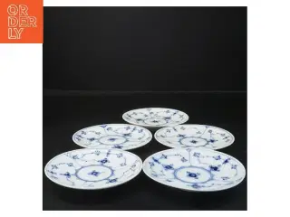 Porcelænstallerkener, musselmalede, fra Royal Copenhagen (str. Ø 13 cm)