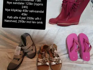 Pige sandaler+ gummistøvler str 30