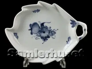 Blå Blomst Flettet Kagefad Blad 23 cm.