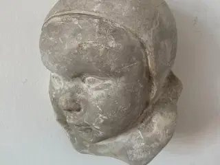 Antikt gipshoved barn fra 1923