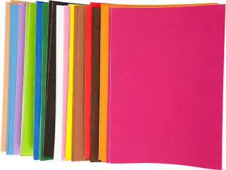 Selvklæbende Mosgummi A4 - 30 Assorterede Farver